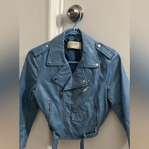 Zara basic faux leather jacket - Medium
